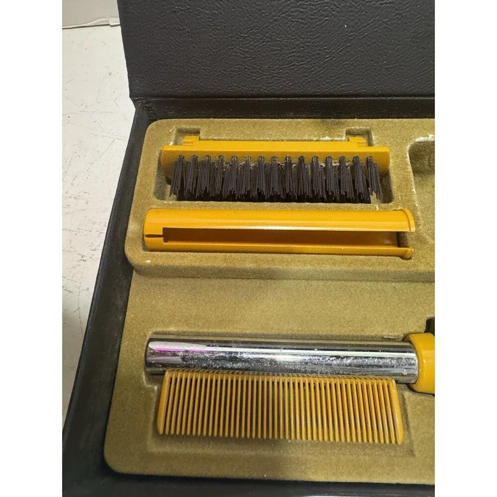 Vintage Norelco Pro Comb Hot Cold Air Heated Styling Brush Procomb TESTED